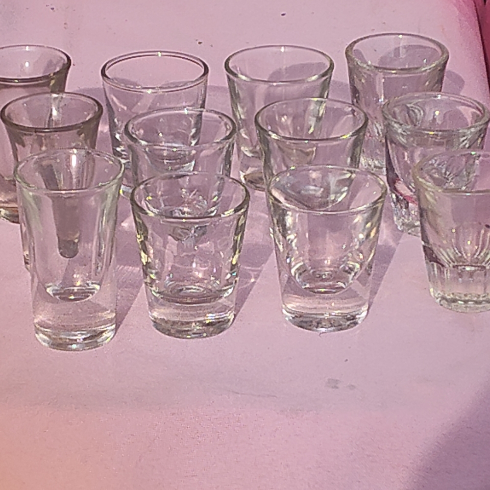 Clear Glass Shot Glass Set